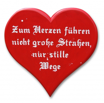 Kostenloses Foto Herz mit Spruch pixelio.de